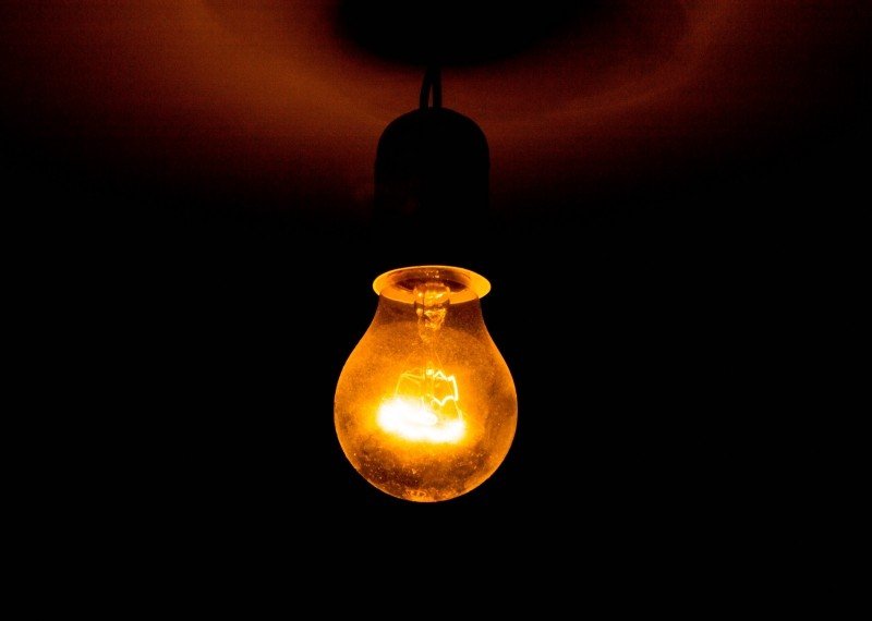 single light bulb