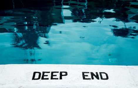 Image: deep end of a swimming pool
