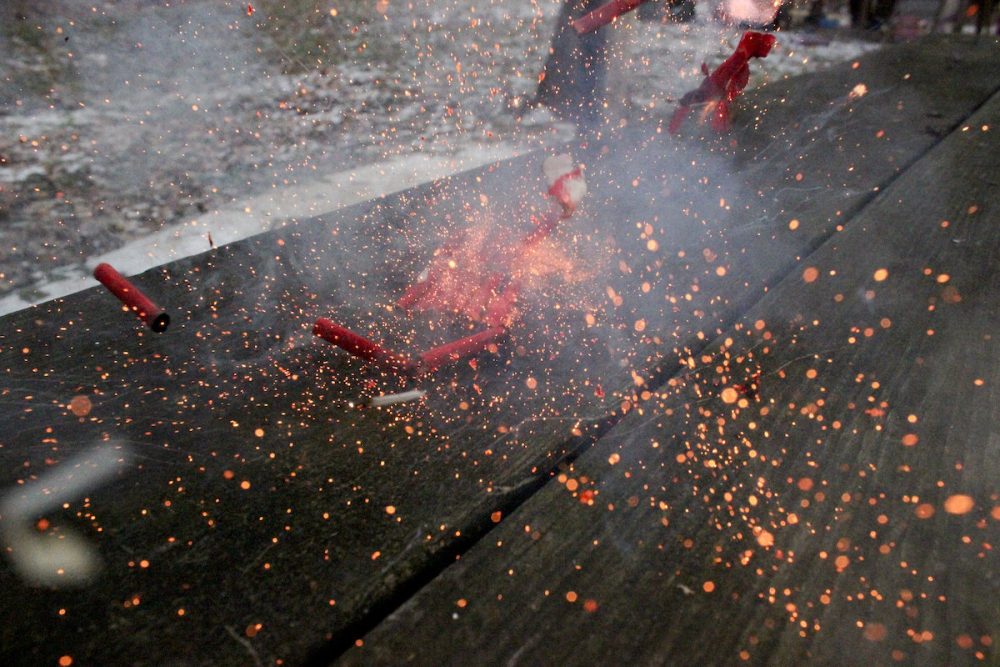 Image: exploding firecrackers