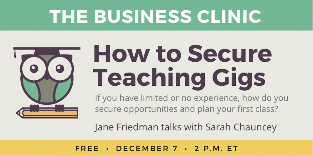 How to secure teaching gigs - Business Clinic